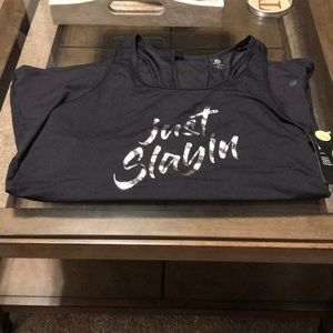 Champion “just slayin” keyhole racer back tank!